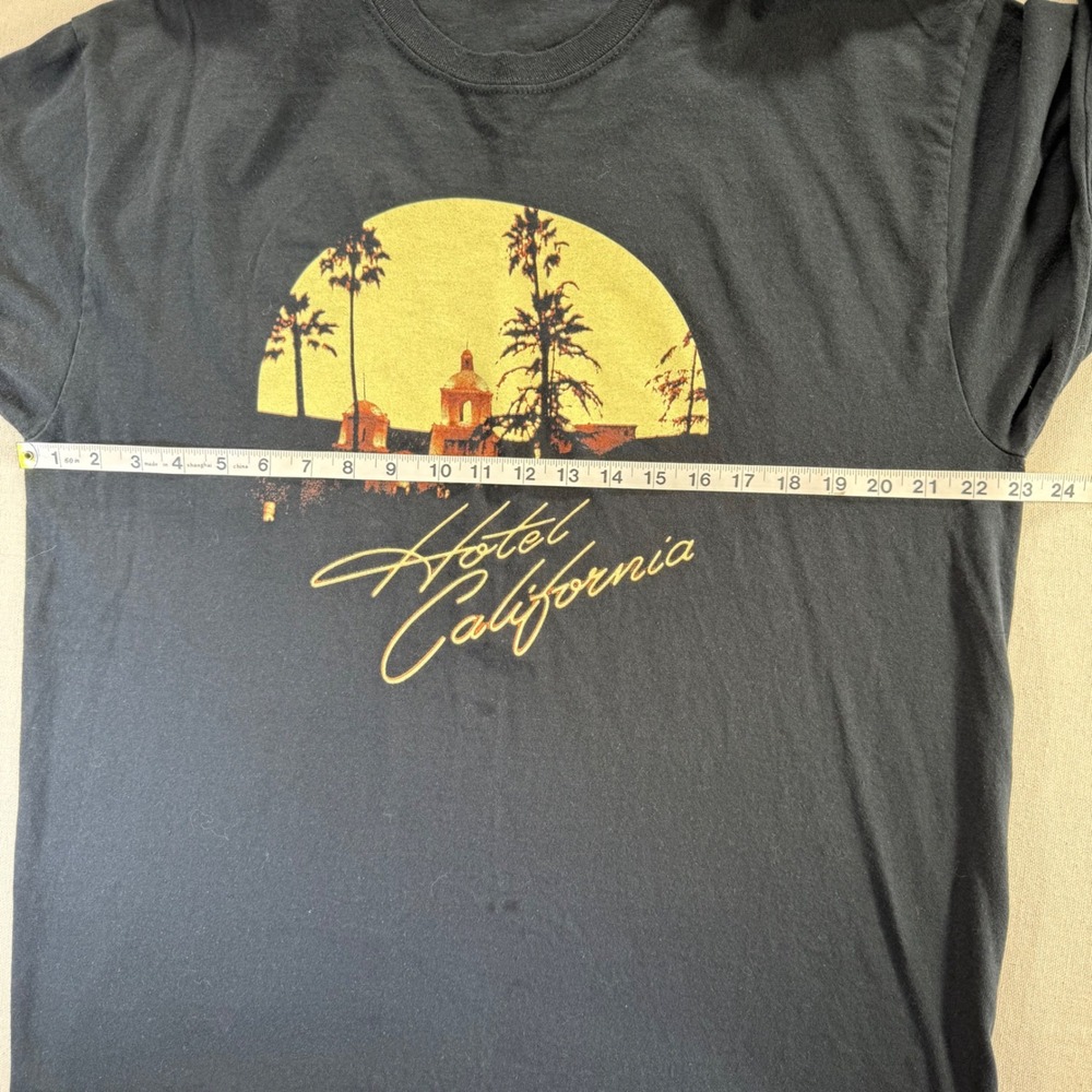 Eagles Hotel California 2021 Tour Shirt Long Sleeve Black Mens XL Gildan Cotton - Picture 10 of 11